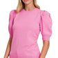 Puff Short Sleeve Sweater