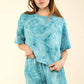 Washed Comfy Knit T op & Shorts Set