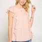 Pink Ruffle Blouse