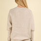 Raglan Dolman Sleeve Knit Sweater