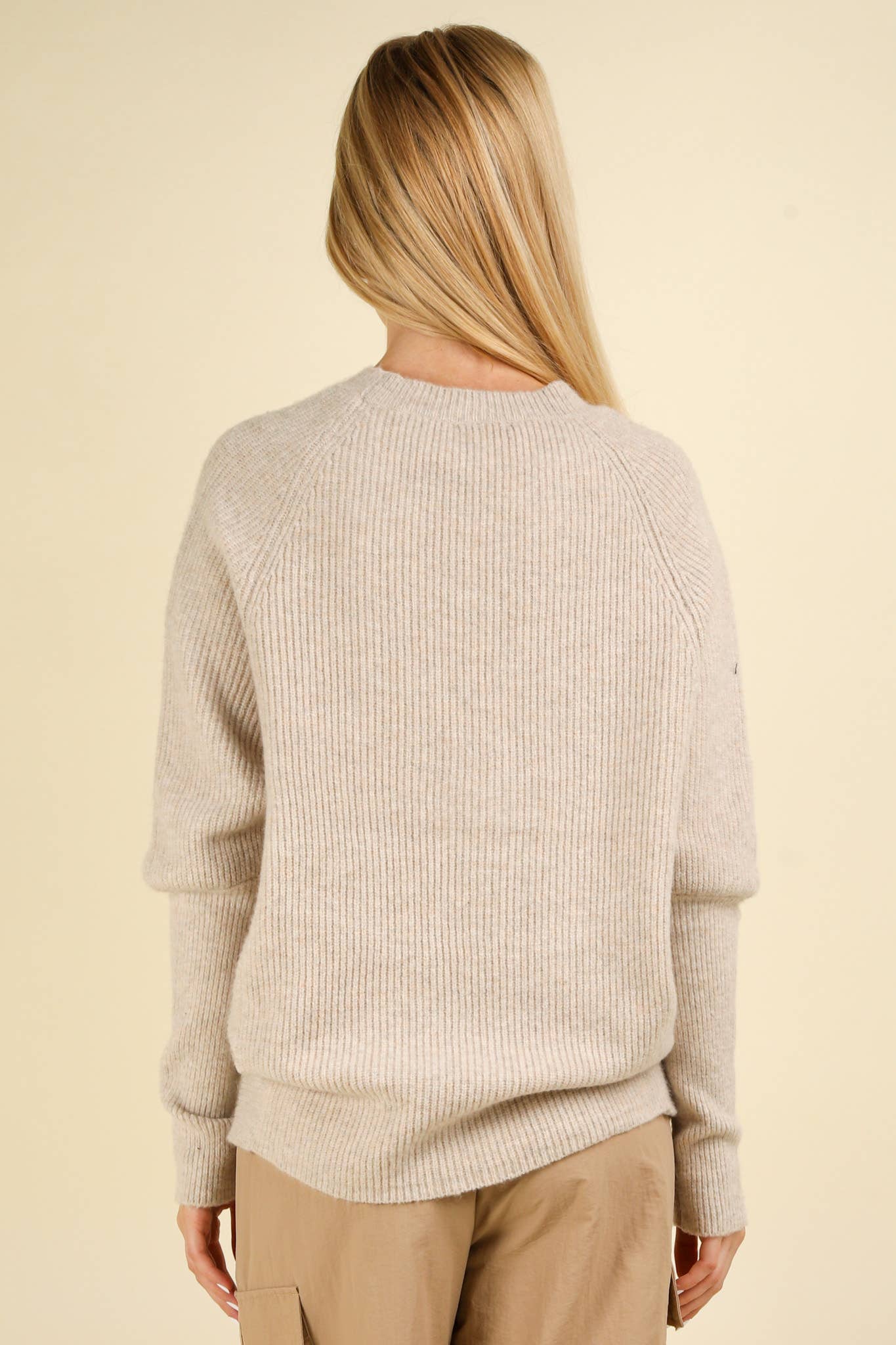 Raglan Dolman Sleeve Knit Sweater