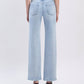 LV1681:HIGH RISE SLIM WIDE LEG JEANS