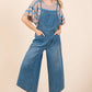 DENIM TIE BACK OVERALLS