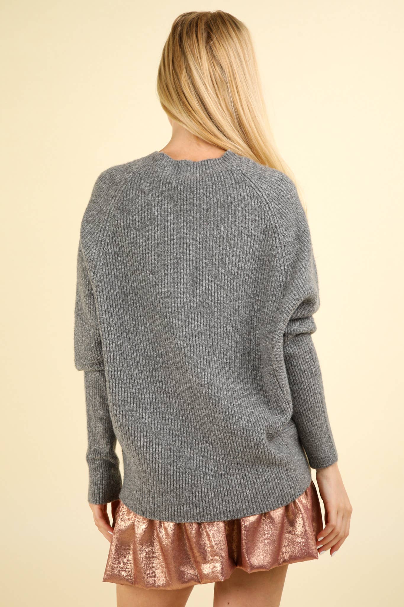 Raglan Dolman Sleeve Knit Sweater