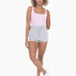 Square Neck Ribbed Tank Top