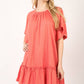 Ruffle Bottom Mini Dress