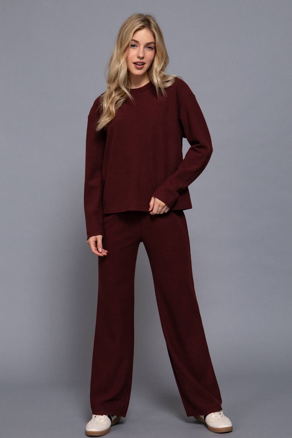 Elastic Waist Soft Knit Pants