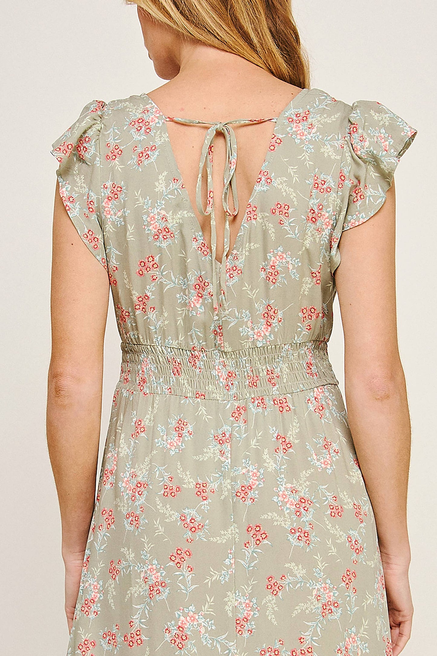 Floral Ruffle Maxi Dress
