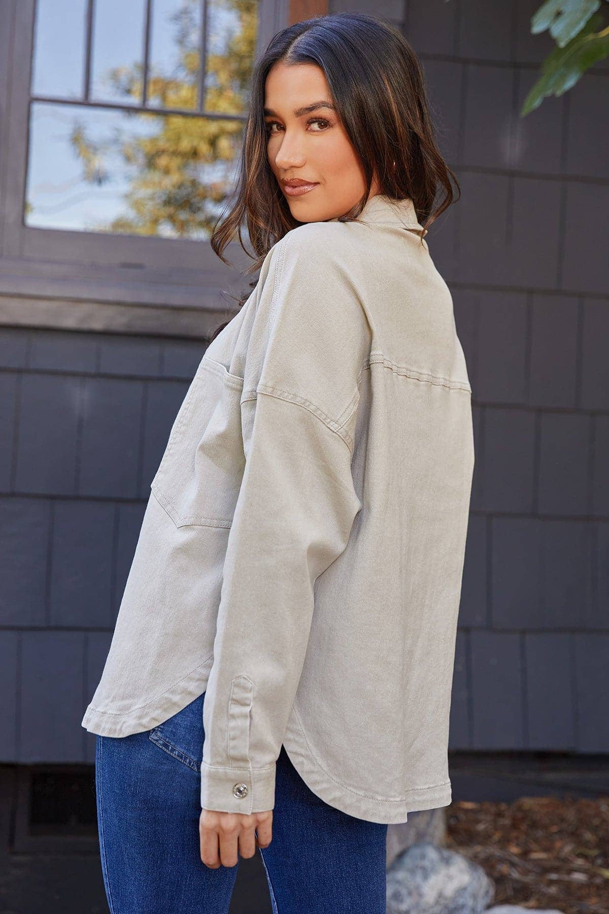 Patch Pocket Oversized Shacket