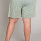 CURVY Sage Vintage Washed Shorts