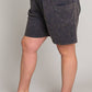 CURVY Sage Vintage Washed Shorts
