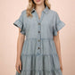 Mineral Washed Chambray Dress