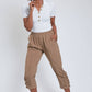 Ruched-ankle Crop Pants