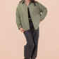 Sage Button Down Casual Jacket