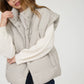 OVERSIZED SNAP BUTTON PUFFER VEST