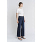 MICA: HIGH RISE WIDE LEG w/ PATCH PKT JEANS