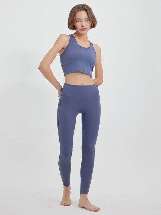 Navy High Waist Leggings