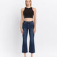 LV1618: HIGH RISE RAW HEM KICK FLARE JEANS
