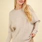 Raglan Dolman Sleeve Knit Sweater