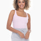Square Neck Ribbed Tank Top