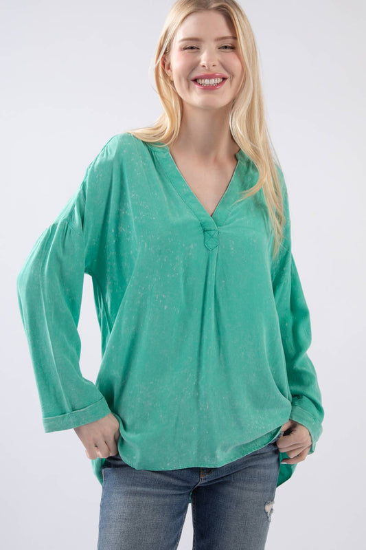 Casual Chic V-neck Blouse