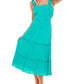 SMOCKED TOP RUFFLE DRESS