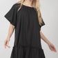 Ruffle Bottom Mini Dress