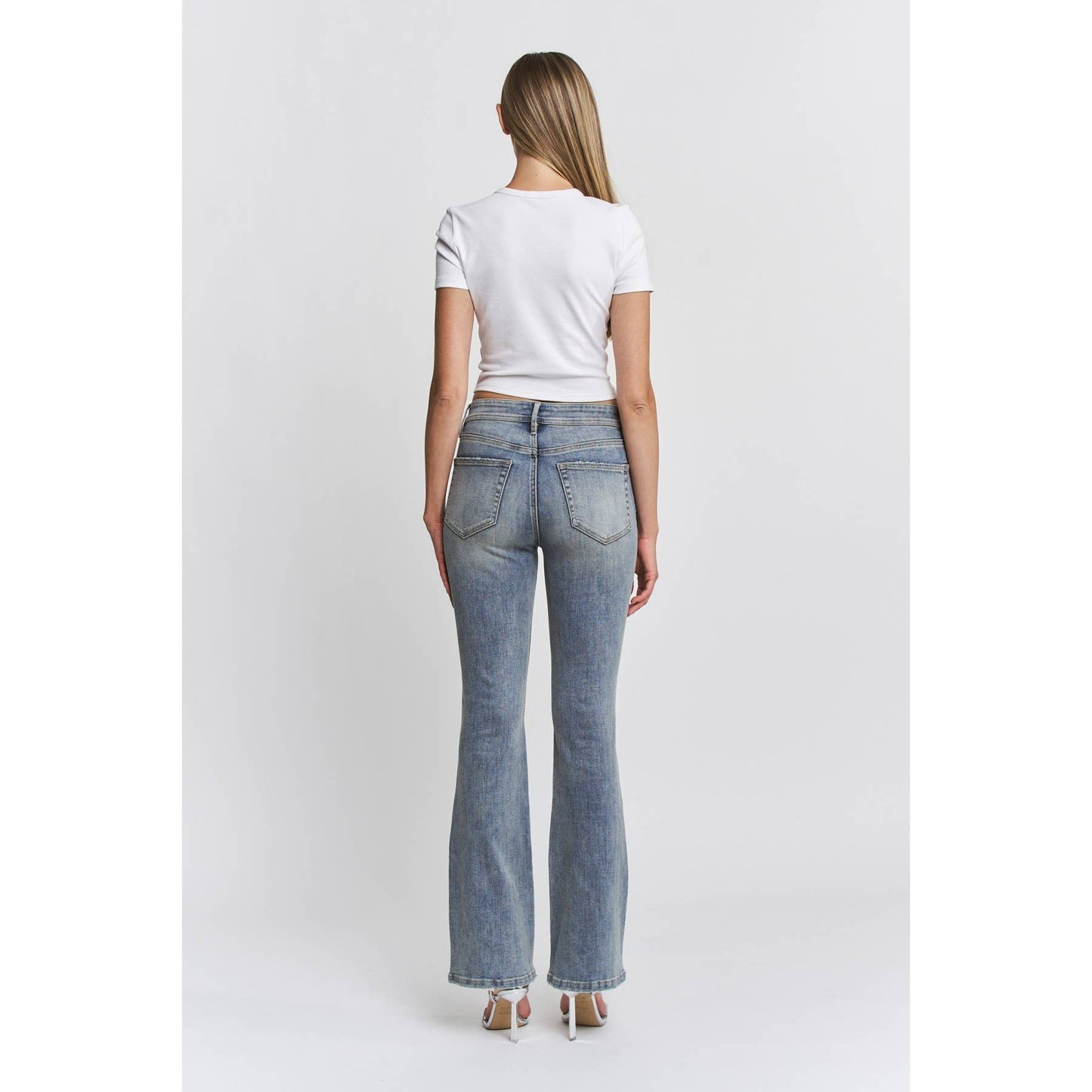 MICA: MID RISE BOOTCUT JEANS