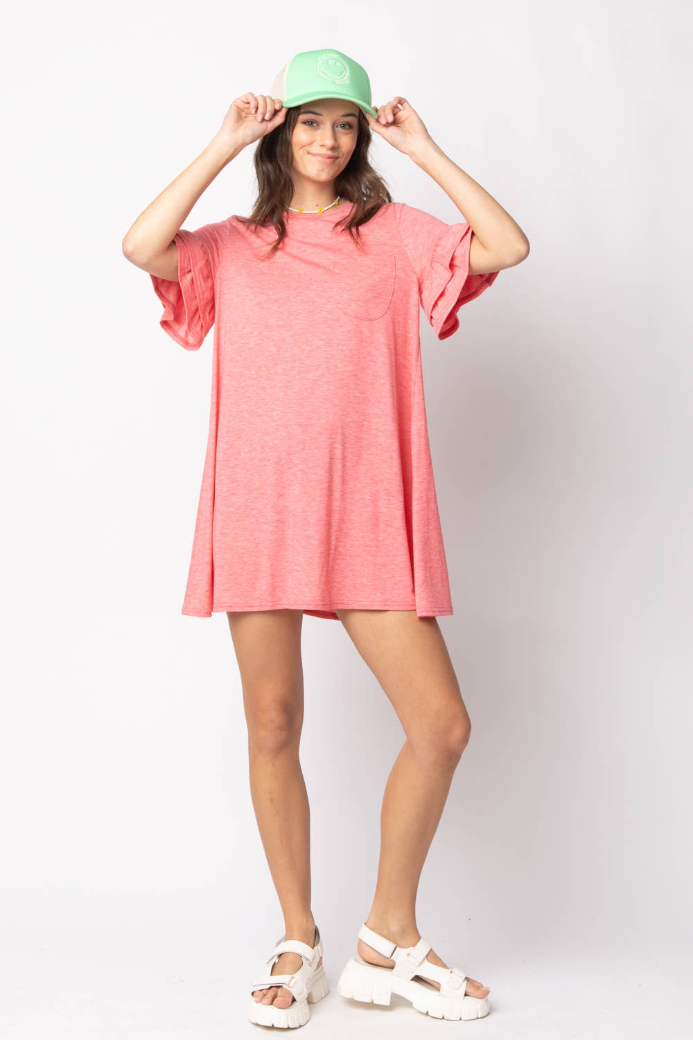 French Terry Pocket Tee Dress