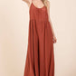 WIDE LEG SCOOP NECK JUMPSUIT