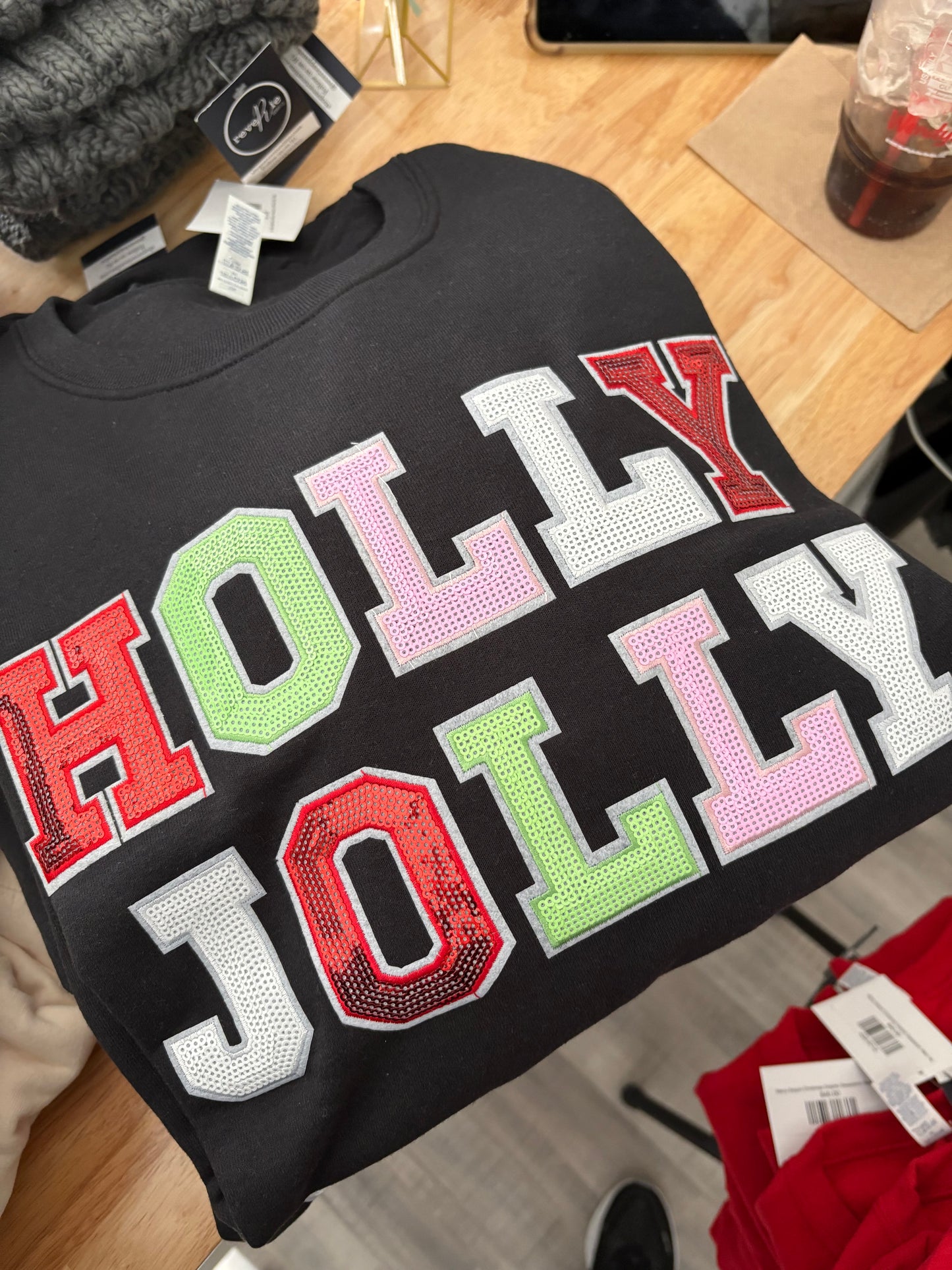 Holly Jolly Sequins Sweatshirt