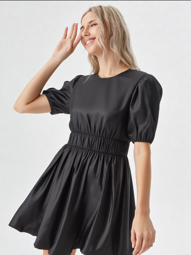 Puff Sleeve Bubble Dress