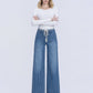 LV Pinstripe Wide Jeans