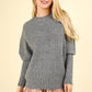 Raglan Dolman Sleeve Knit Sweater