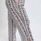 Curvy Linen Tribal Stripe Pant