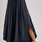 SIDE SLIT WIDE LEG PANTS