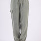 Crinkle Gauze Cargo Jogger Pants