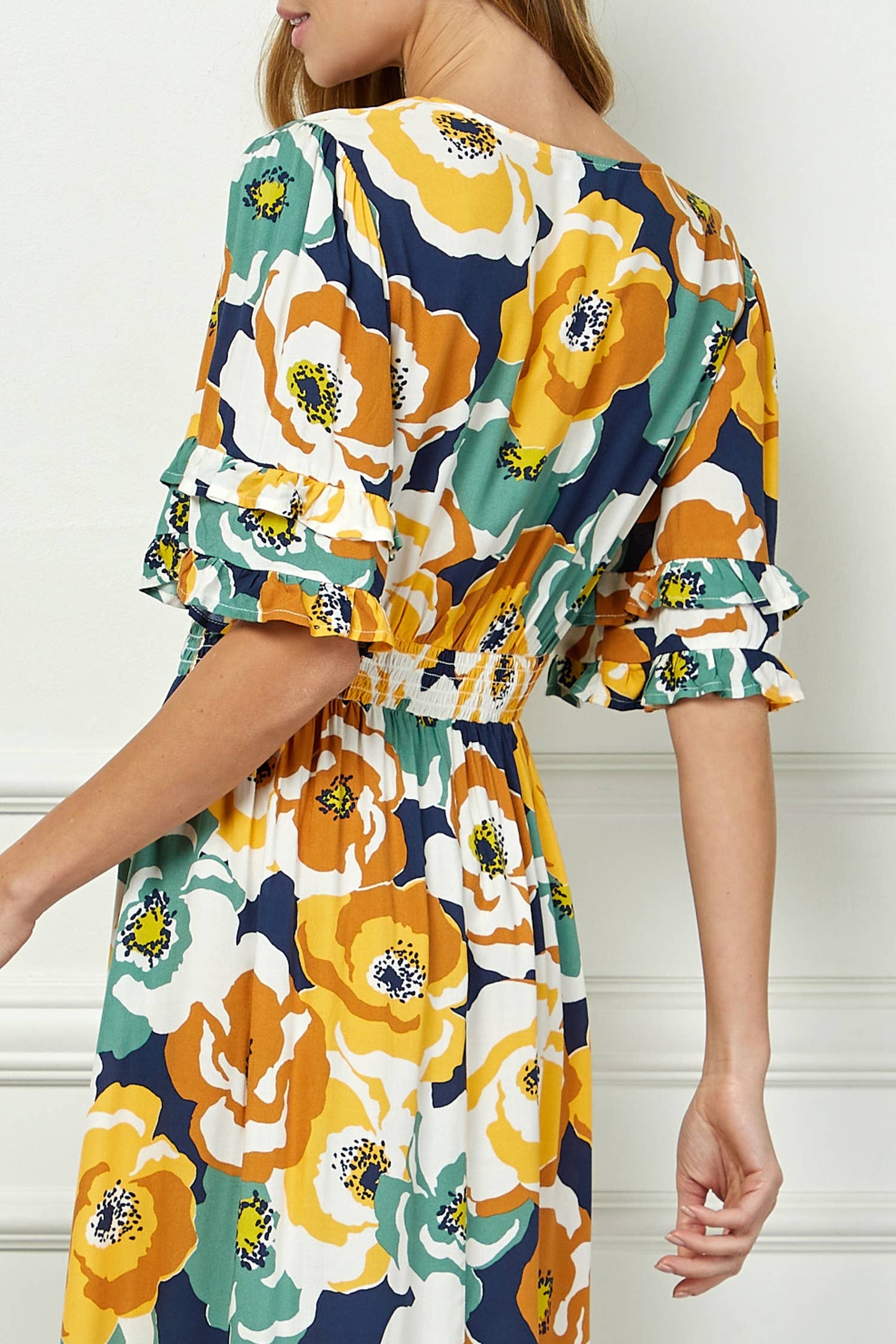 Floral Kimono-style Dress