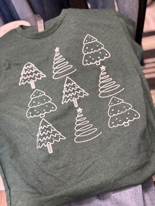 Hunter Green Trees Tee