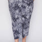 Curvy Linen-Blend Tie-Dye Pants