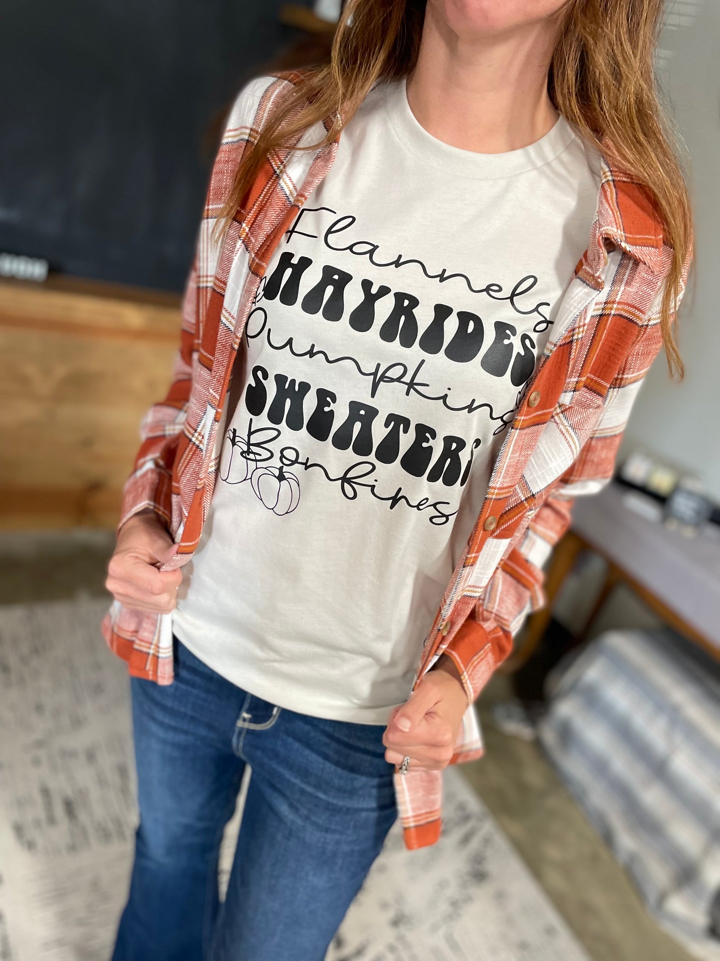 Flannels, Hayrides, Sweaters Graphic Tee