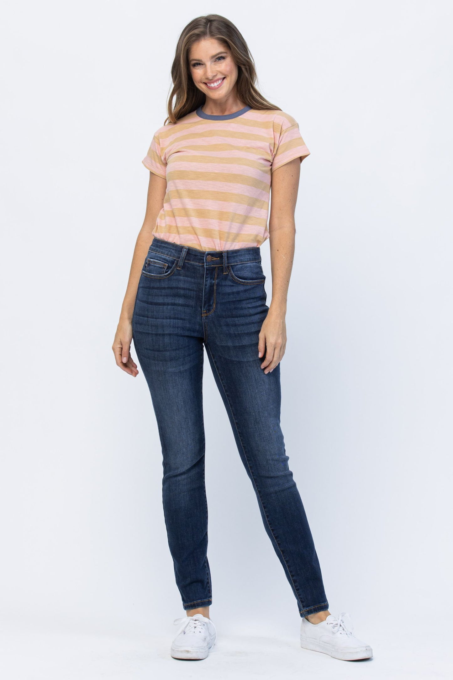 Judy Blue 82325: Larissa High-Rise/Relaxed Skinny/Dk