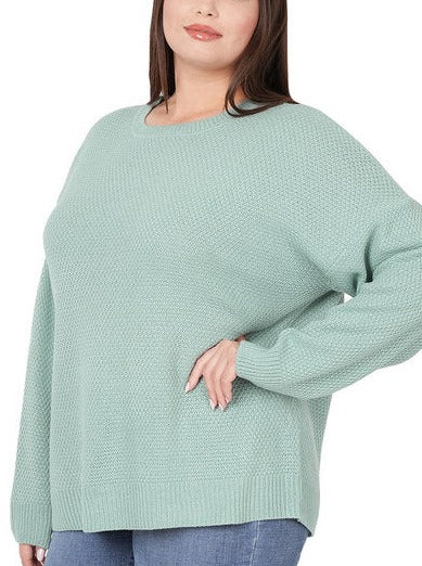 Curvy Round Neck Sweater BF