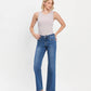 LV1488: MID RISE FULL LENGTH STRAIGHT LEG JEANS