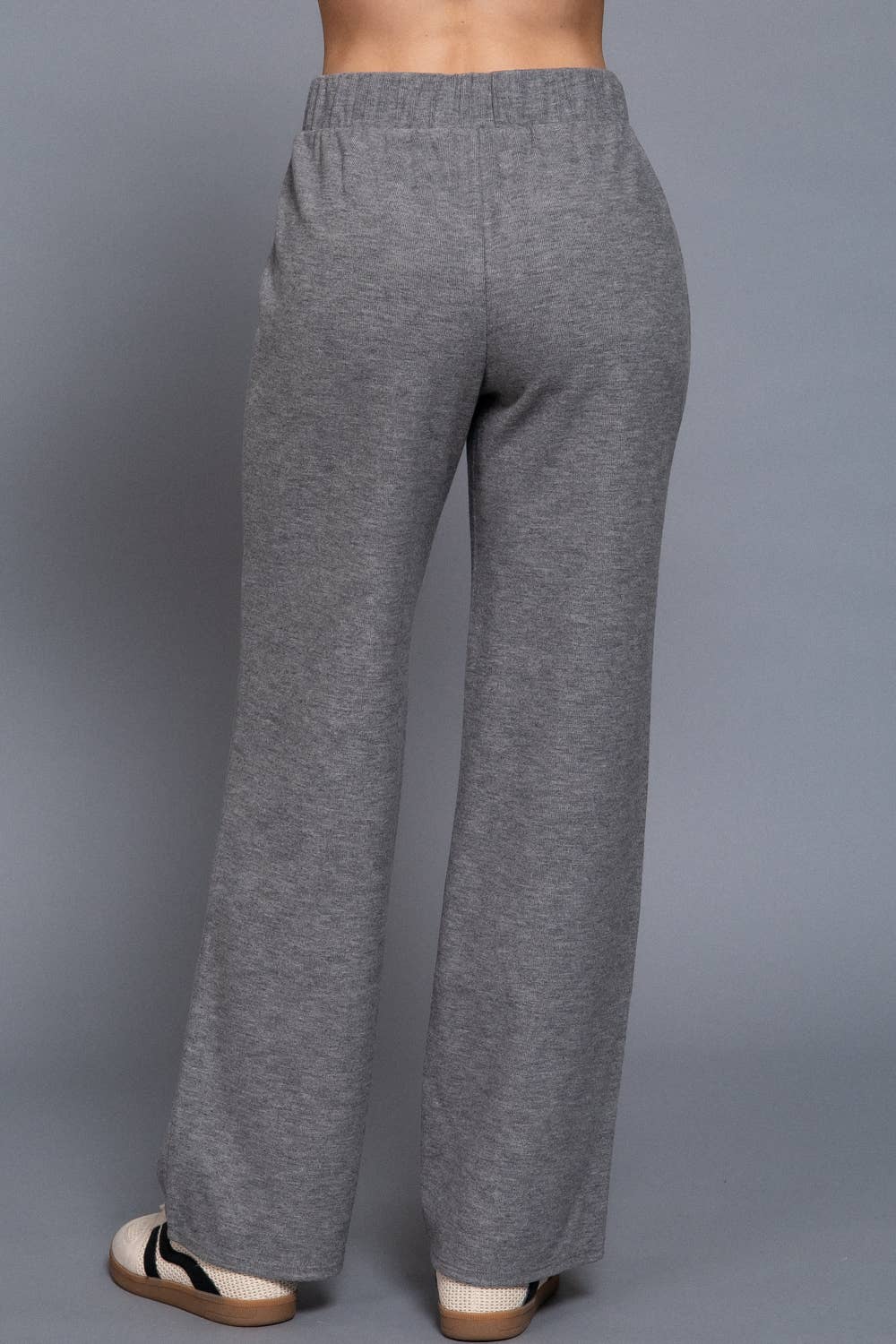 Elastic Waist Soft Knit Pants