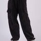 Crinkle Gauze Cargo Jogger Pants