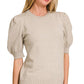 Puff Short Sleeve Sweater