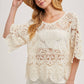 CROCHET LACE TOP