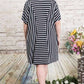 Curvy Striped Dolman Dress
