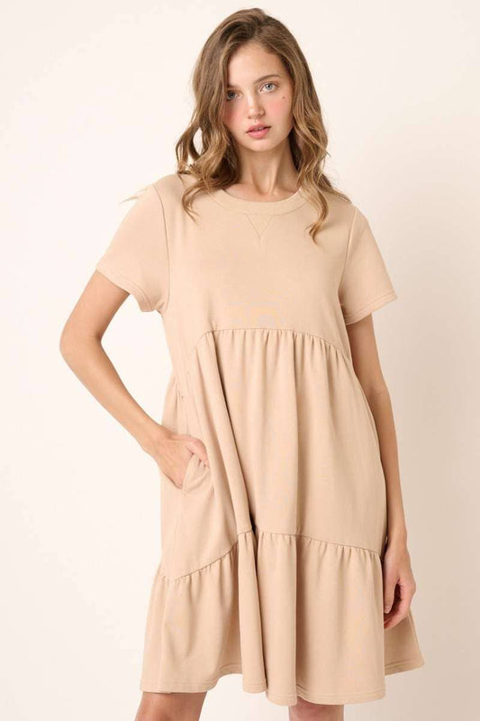 FRENCH TERRY BABYDOLL DRESS
